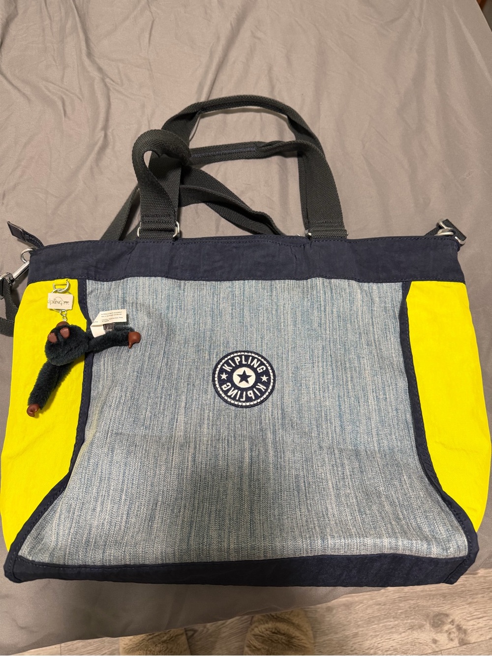 Kipling Two-Tone Tote Bag